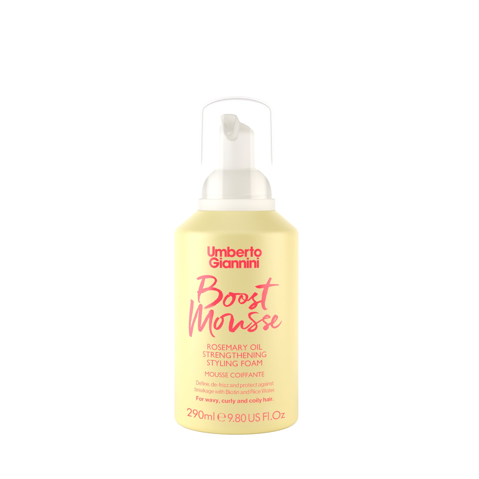 Strong Curls Boost Mousse Rosemary Oil Strengthening Styling Foam