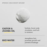 Strong Curls Boost Mousse Rosemary Oil Strengthening Styling Foam