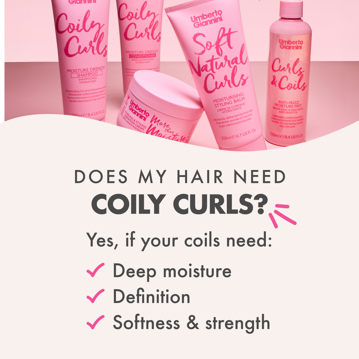 Coily Curls Moisture Drench Shampoo & Conditioner Duo