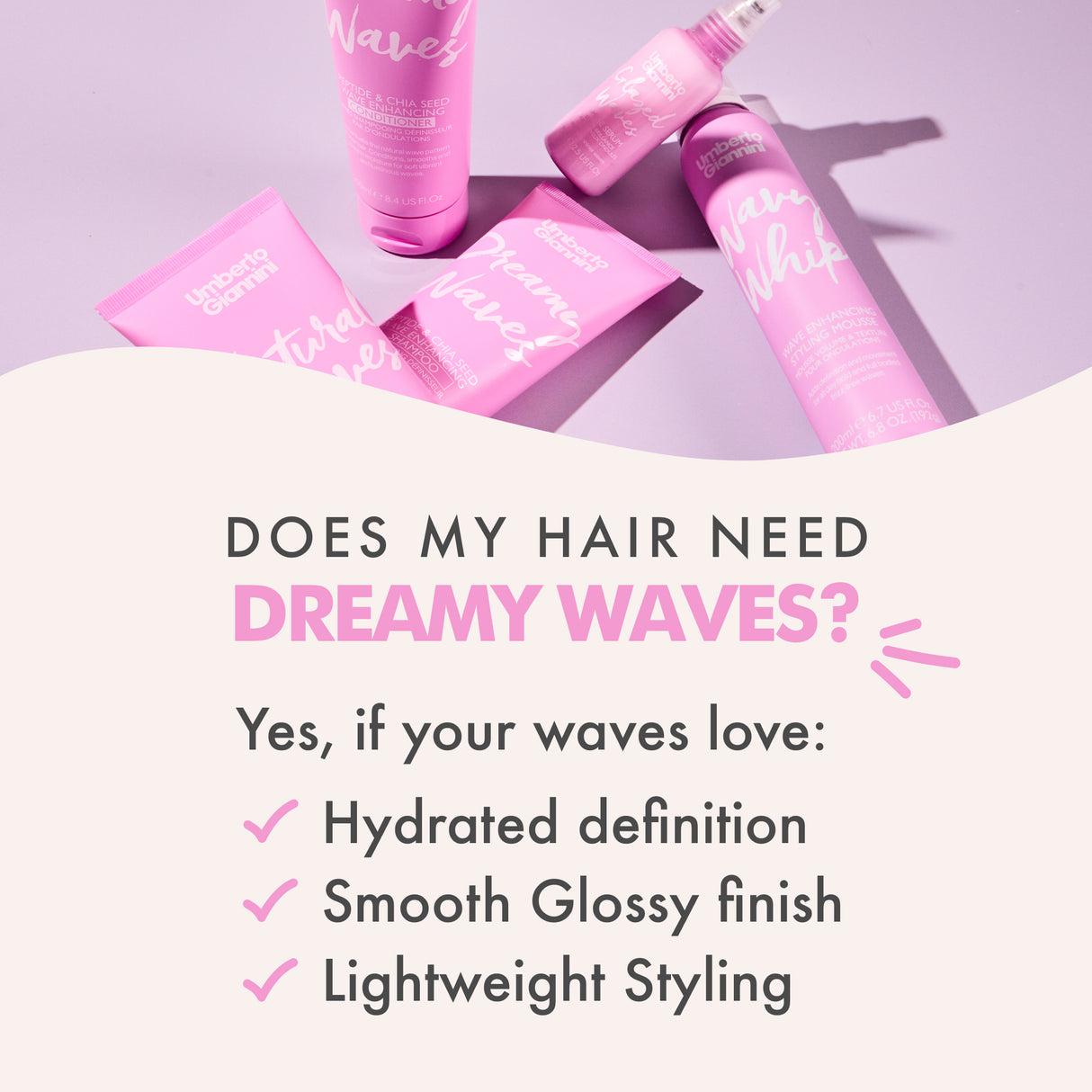 Dreamy Waves Peptide & Chia Seed Wave Enhancing Shampoo