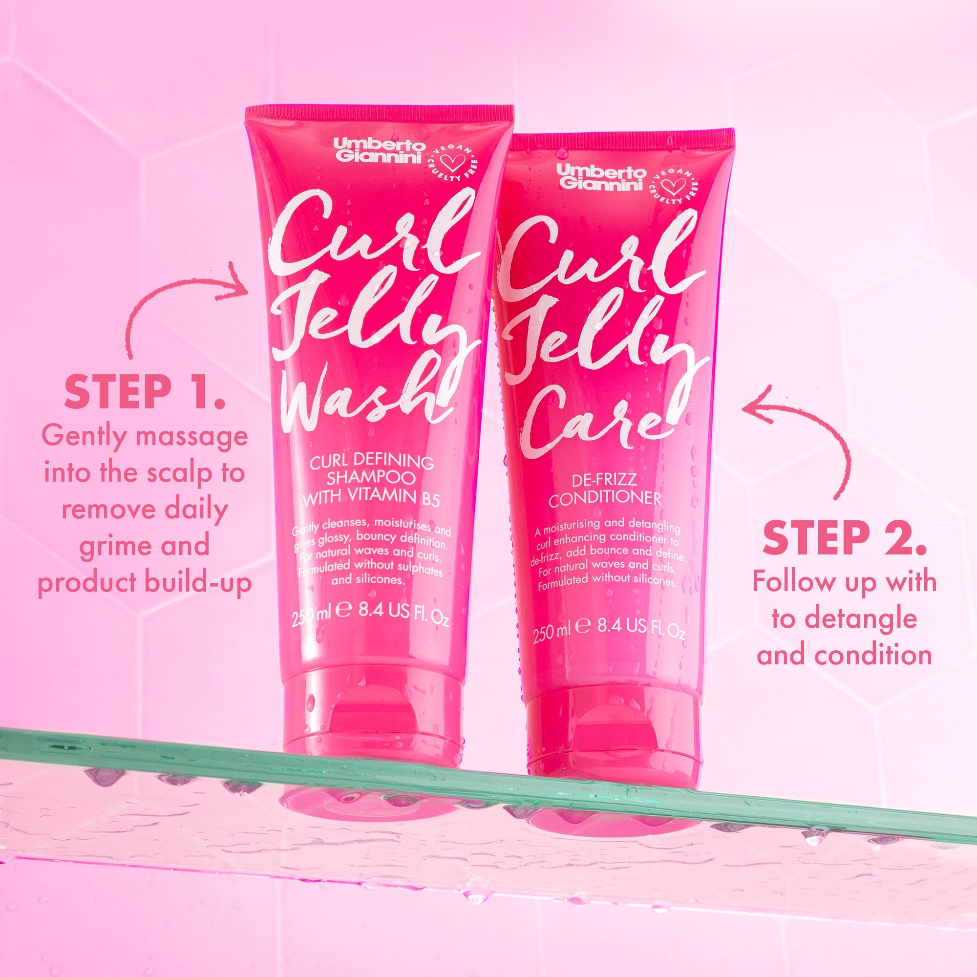 Curl Jelly Wash Shampoo & Care Conditioner Duo