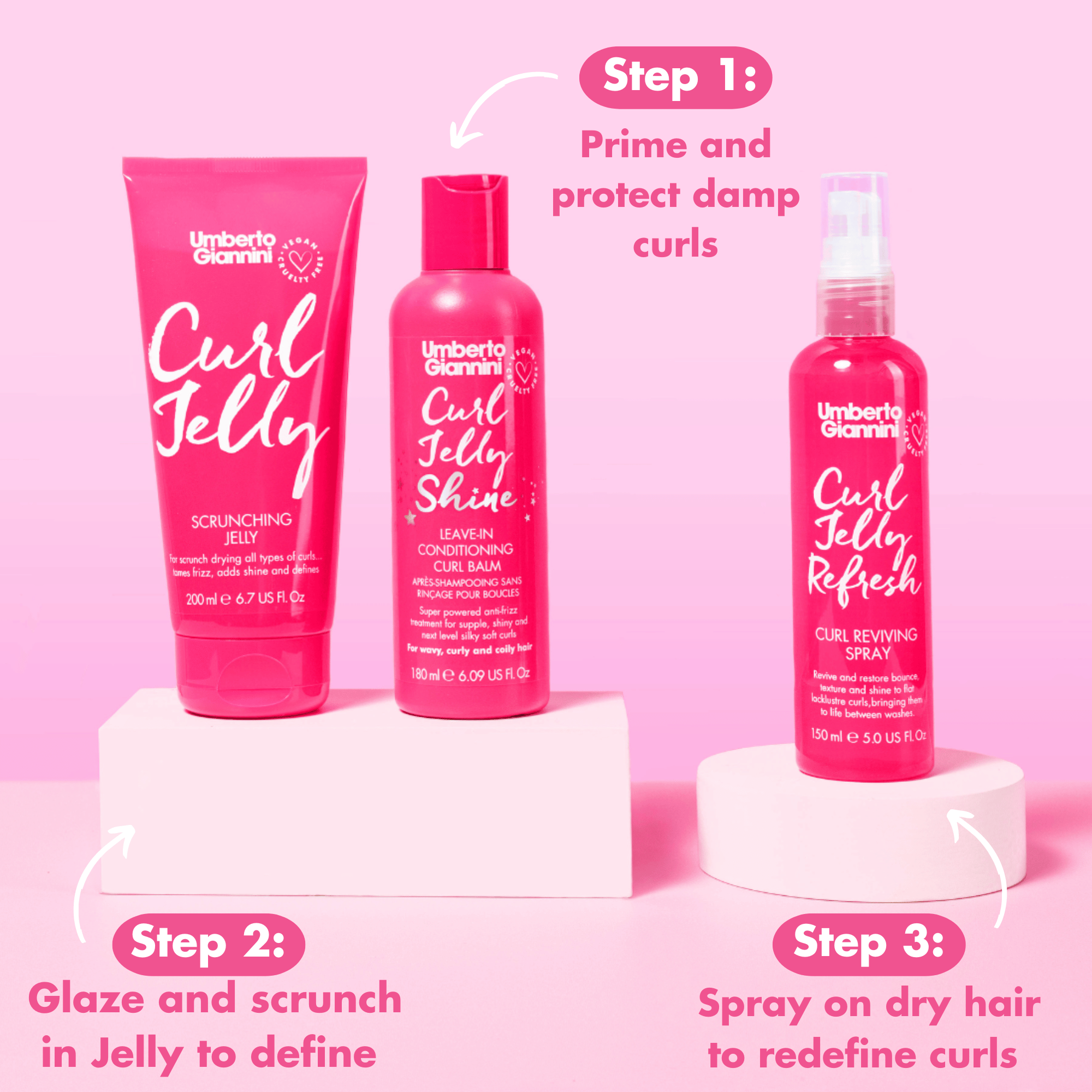 Curl Jelly Styling Trio