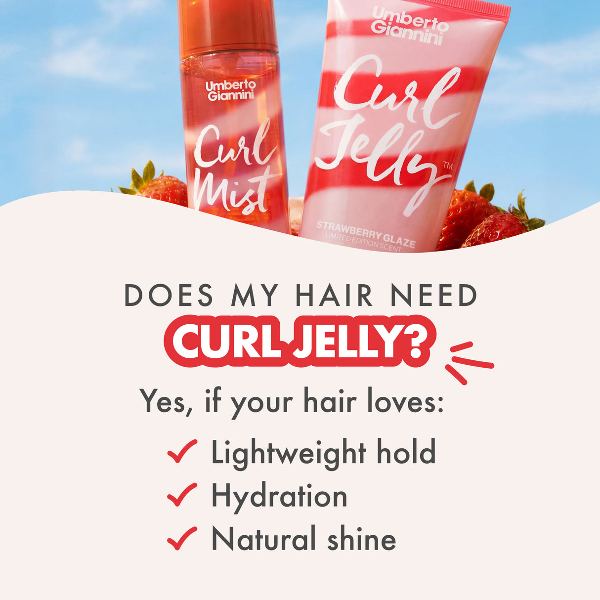 Curl Jelly Scrunching Jelly Strawberry Glaze
